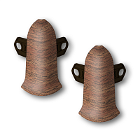 Внешний угол с крепежом для плинтуса 55мм "Идеал Классик"