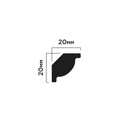 CI20V2 Карниз ПОЛИСТИРОЛ HI WOOD 20мм х 20мм х 2,0м. V2